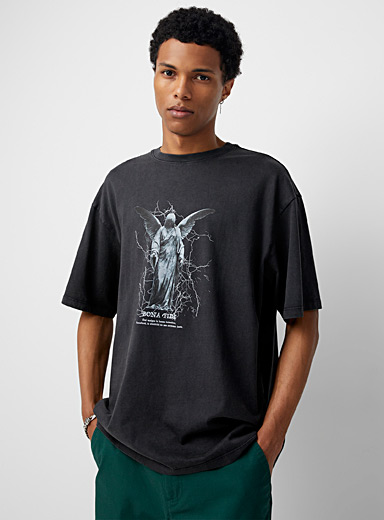 Spooky graphic loose T-shirt | Djab | Shop Men's Printed & Patterned T ...