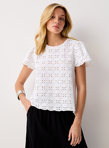 Le t-shirt broderie anglaise