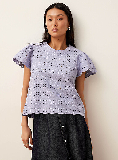 Le t-shirt broderie anglaise
