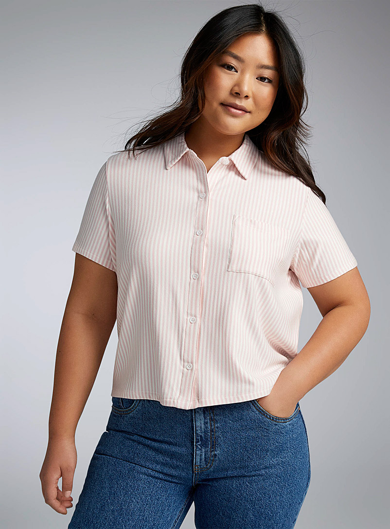 Twik Pink Short-sleeve jersey shirt for women