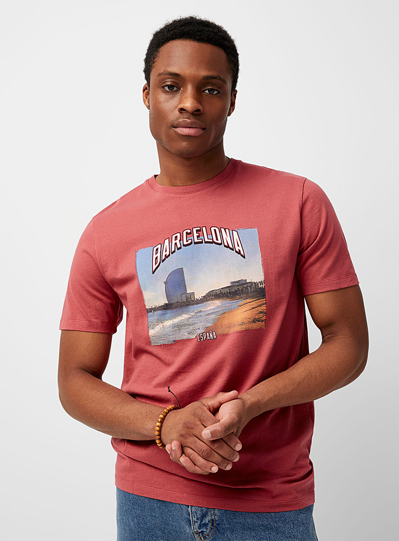 Le 31 Burgundy Great destinations T-shirt for men
