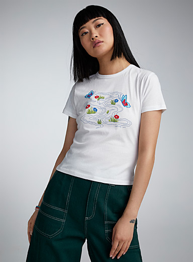 90's Girl t shirt FR05 - PADSHOPS  Conceptions de chemise, Chemise femme,  Tee shirt femme