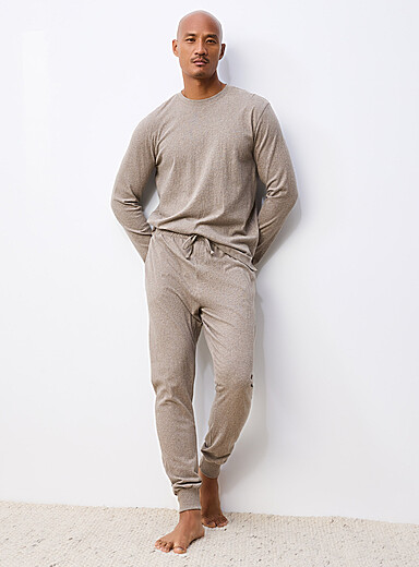 Brushed organic cotton joggers