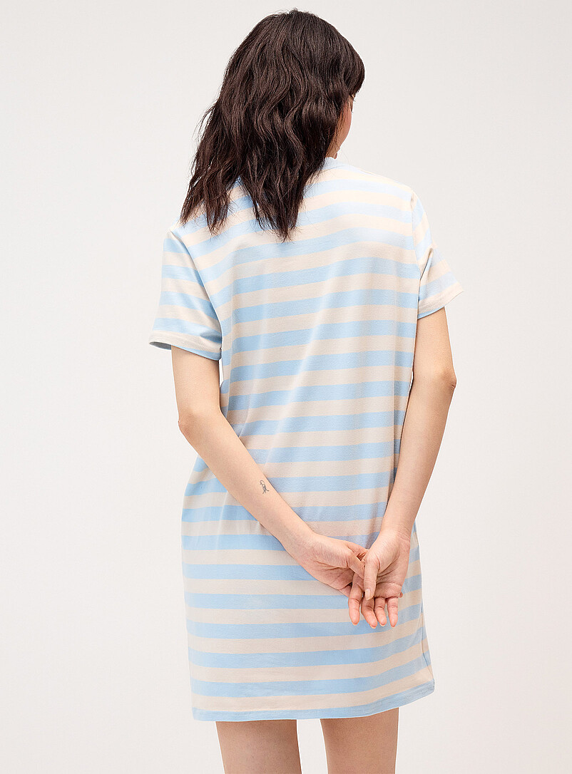 Twik Navy/Midnight Blue Organic cotton T-shirt dress for women