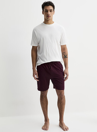 Brushed jersey pyjama short