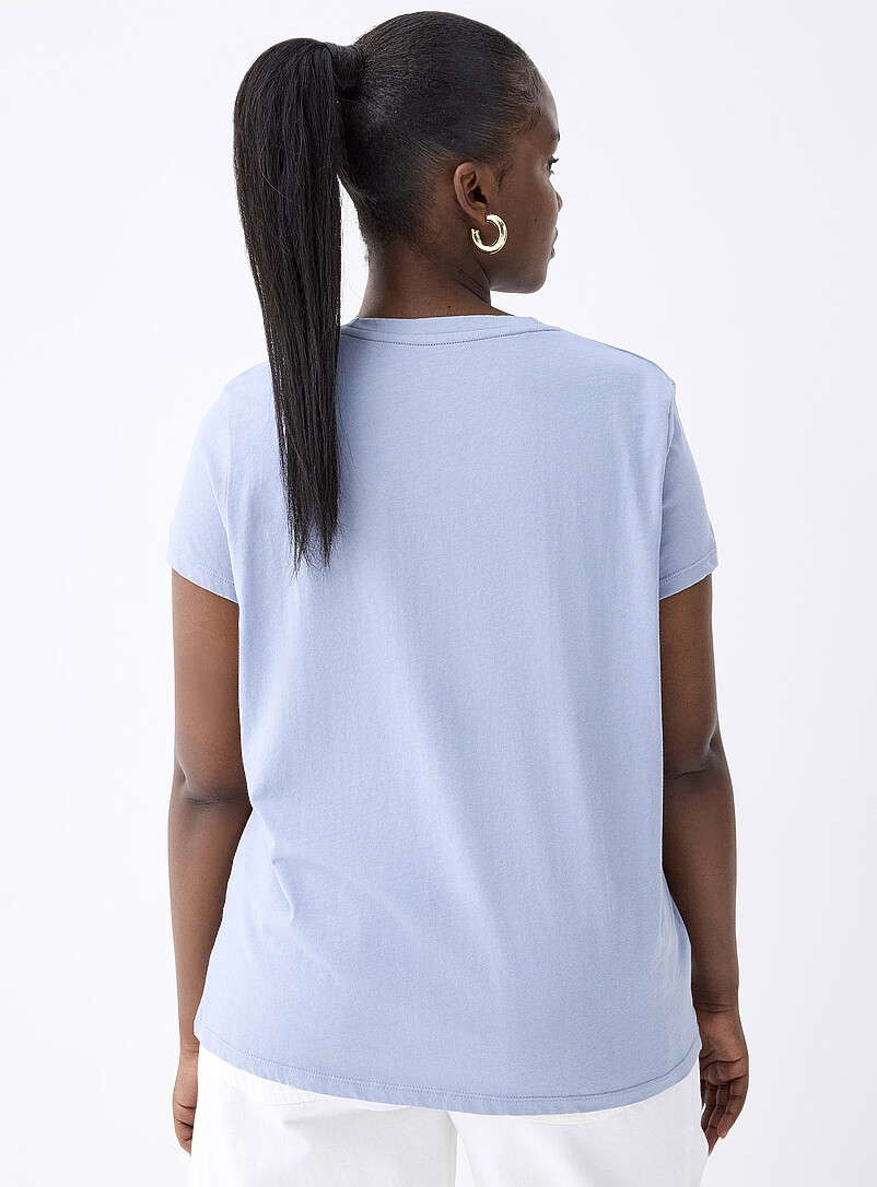 Twik: Le t-shirt imprim&eacute; graphique <b>Coupe d&eacute;contract&eacute;e</b> &Eacute;cru - Lin pour femme