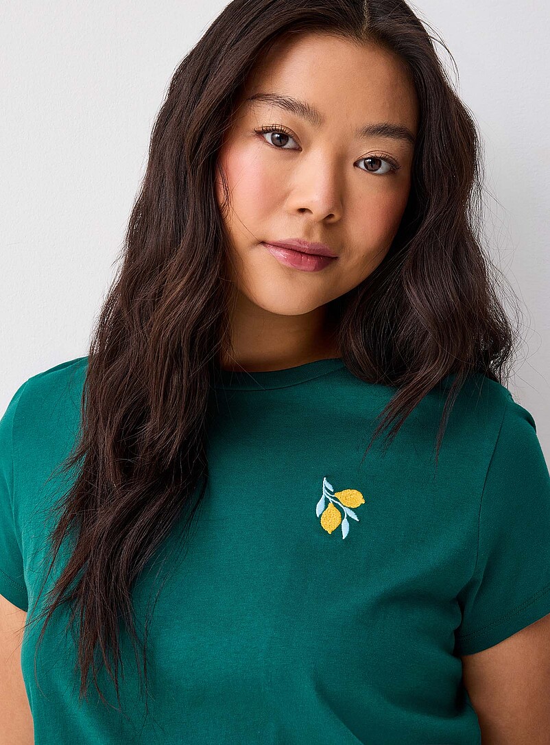 Little embroidery tee Relaxed fit | Twik | Women's Short-Sleeve T