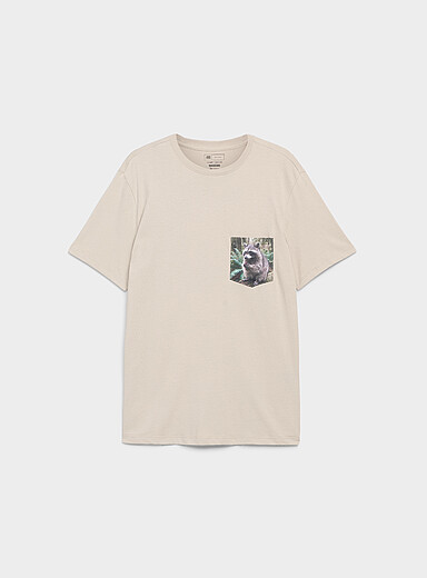 Printed-pocket T-shirt <b>Standard fit</b>