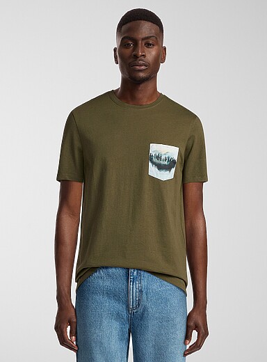 Printed-pocket T-shirt <b>Standard fit</b>