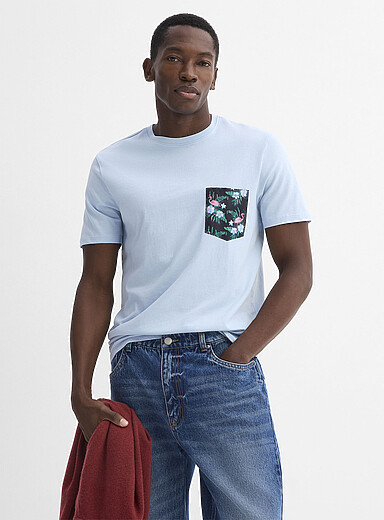 Printed-pocket T-shirt Standard fit | Le 31 | Shop Men's Printed ...