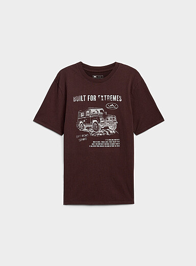 Printed faded jersey T-shirt <b>Standard fit</b>