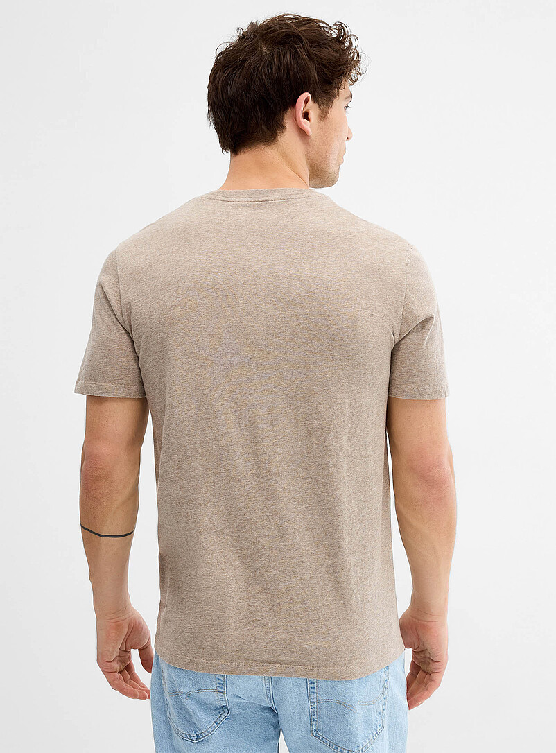 Le 31 Grey Fun animal print T-shirt <b>Standard fit</b> for men