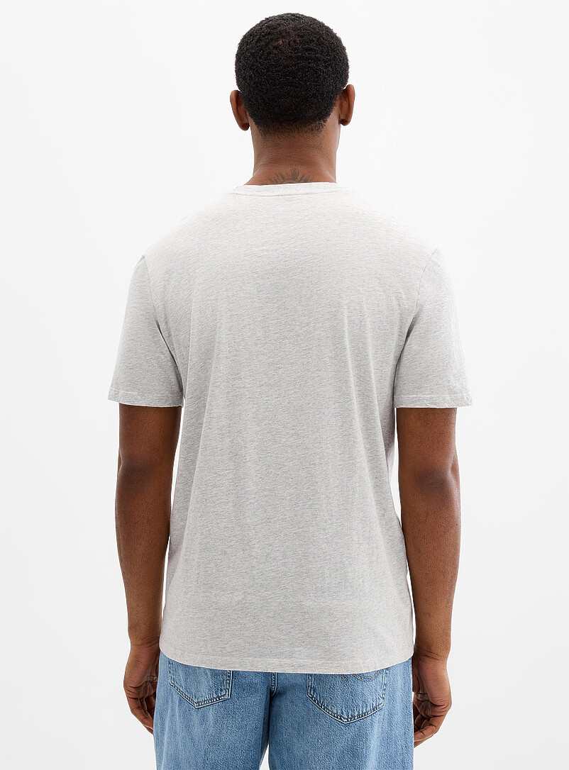 Le 31 Grey Fun animal print T-shirt <b>Standard fit</b> for men