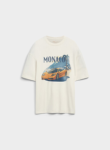 Vintage car washed graphic T-shirt <b>Oversized fit</b>