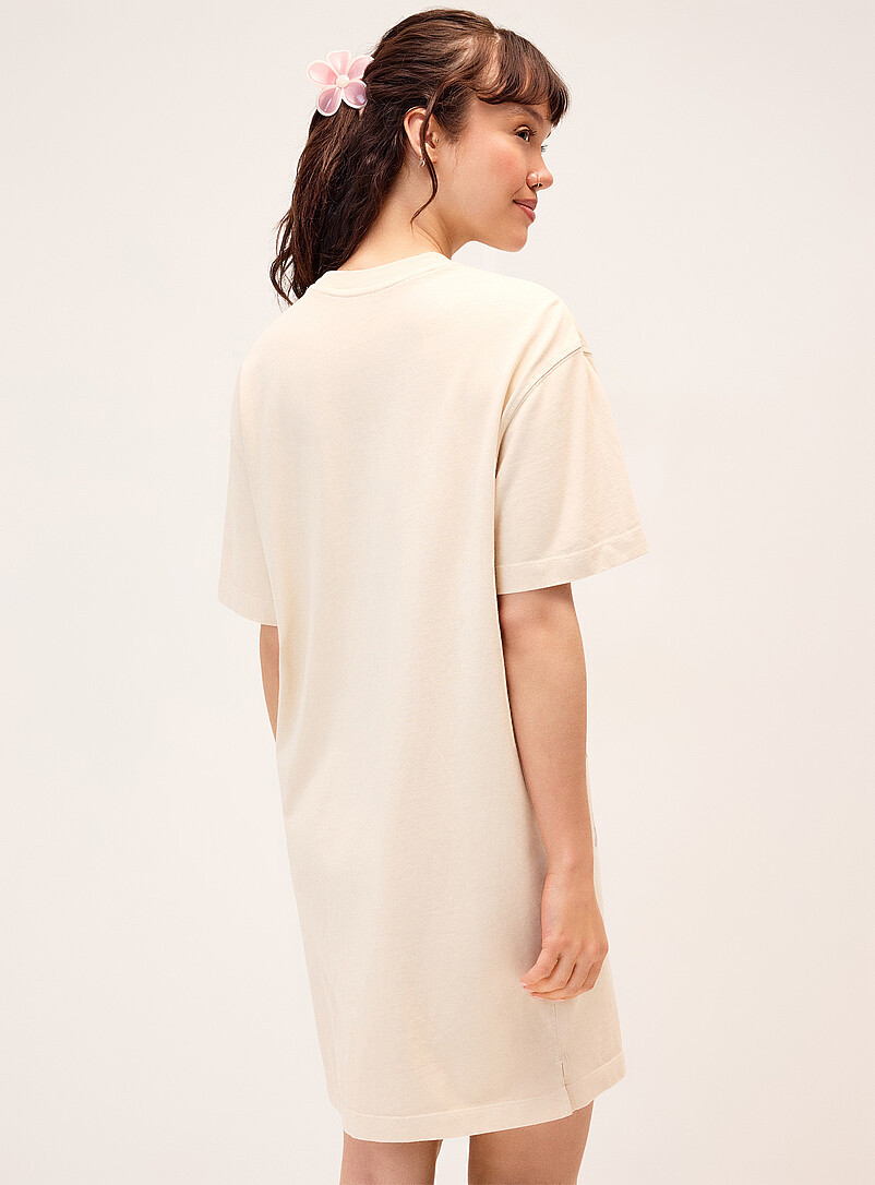 Twik: La robe t-shirt graphique Charbon pour femme