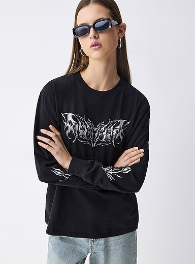 Printed long-sleeve T-shirt | Twik | | Simons
