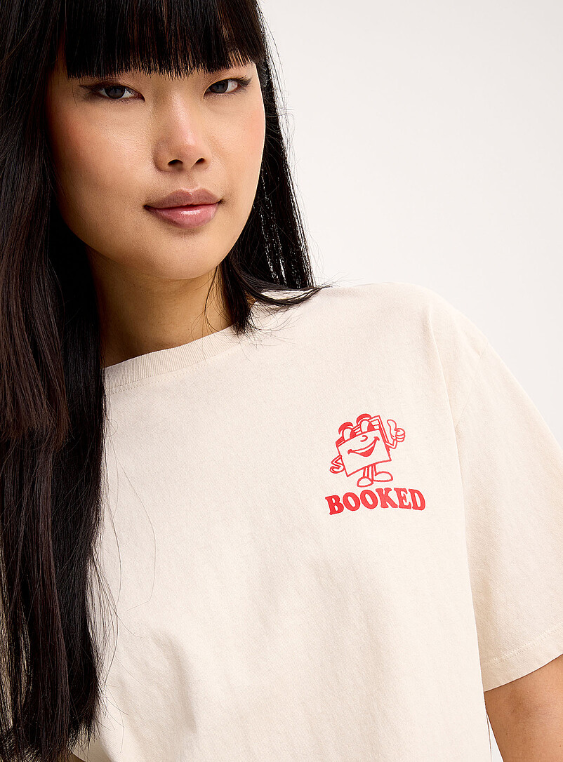 Twik Matcha Printed washed T-shirt <b>Oversized fit</b> for women