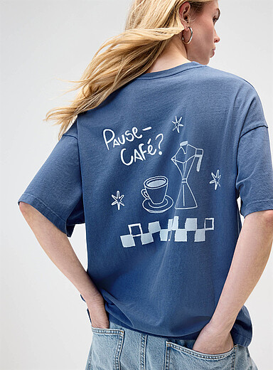 Printed washed T-shirt <b>Oversized fit</b>