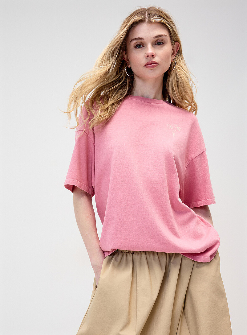 Twik Matcha Printed washed T-shirt <b>Oversized fit</b> for women