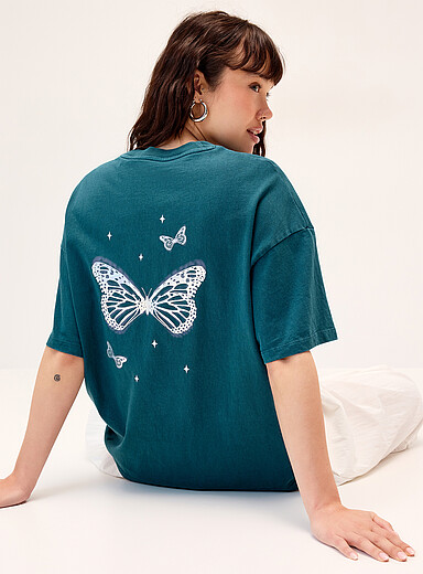 Graphic washed T-shirt <b>Oversized fit</b>