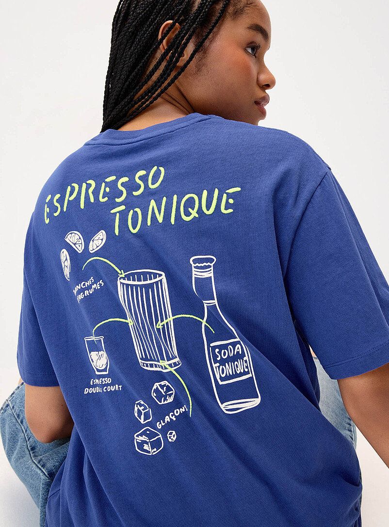 Twik Matcha Printed washed T-shirt <b>Oversized fit</b> for women