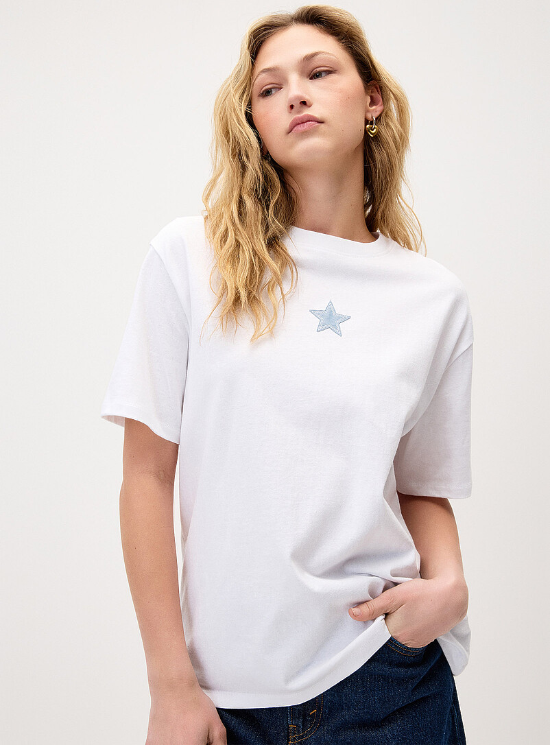 Twik Matcha Printed washed T-shirt <b>Oversized fit</b> for women