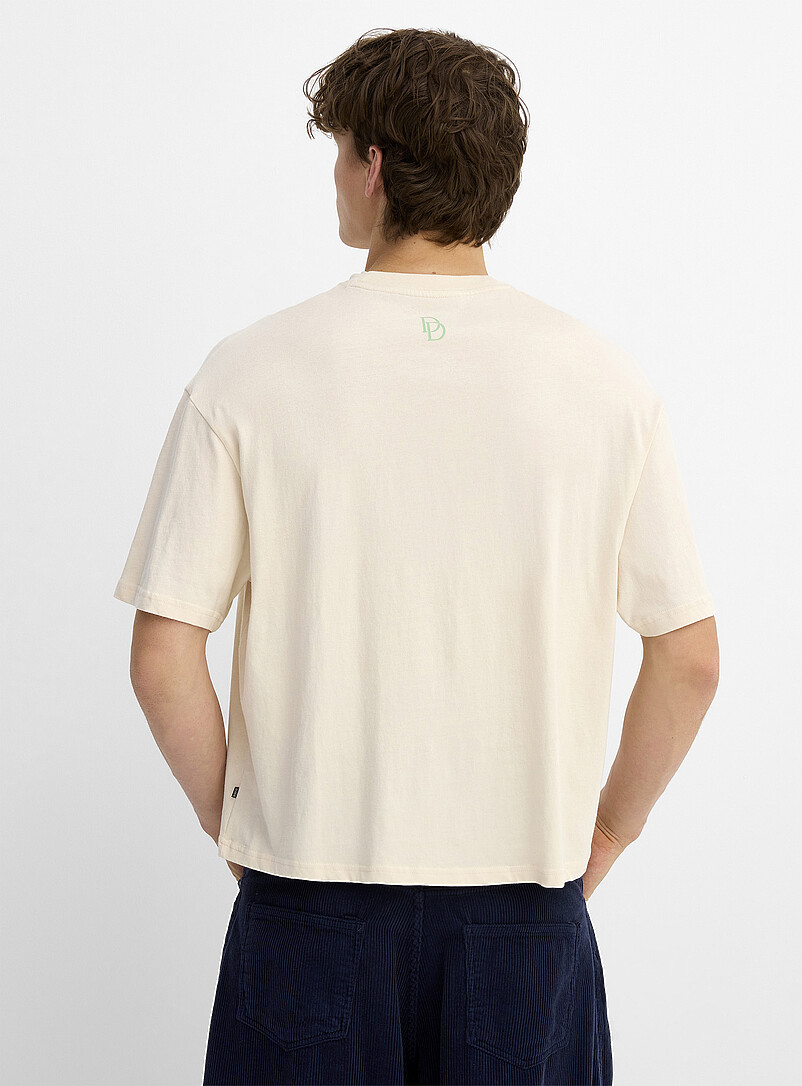 Djab: Le t-shirt graphique slogan fruits <b>Coupe ample</b> P&ecirc;che pour homme