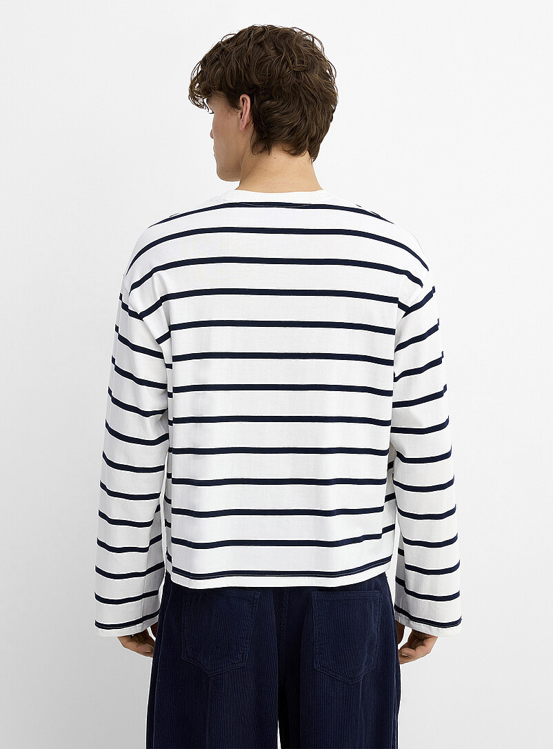 Striped graphic T-shirt | Djab | Shop Men's Printed & Patterned T