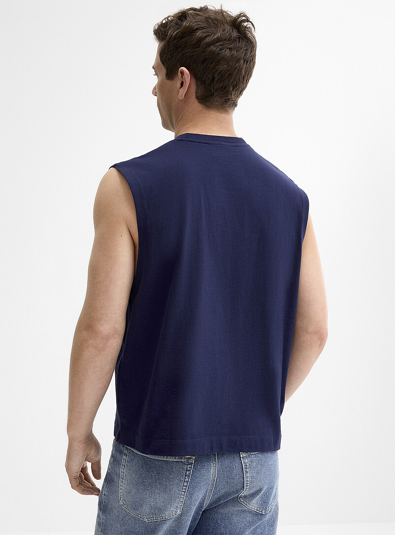 Le 31: Le t-shirt sans manches uni <b>Coupe confort</b> Taupe pour homme