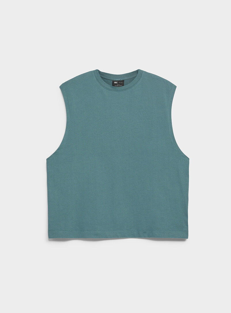 Le 31: Le t-shirt sans manches uni <b>Coupe confort</b> Taupe pour homme