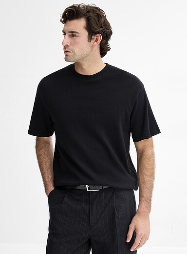 Le 31 Pink Brushed-jersey T-shirt <b>Comfort fit</b> for men