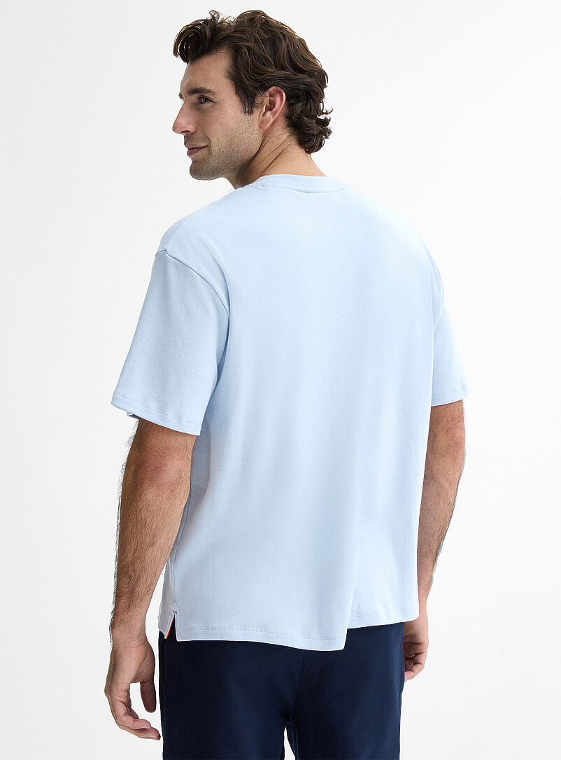 Le 31: Le t-shirt jersey bross&eacute; <b>Coupe confort</b> Noir pour homme