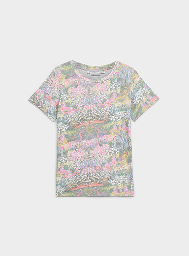 Monet print slub T-shirt <b>A Tribute to Claude Monet Collection</b>