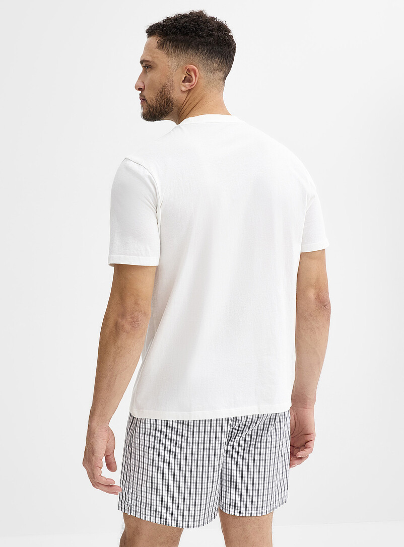 Le 31: Le t-shirt imprim&eacute; petit-d&eacute;jeuner Jaune &agrave; motifs pour homme