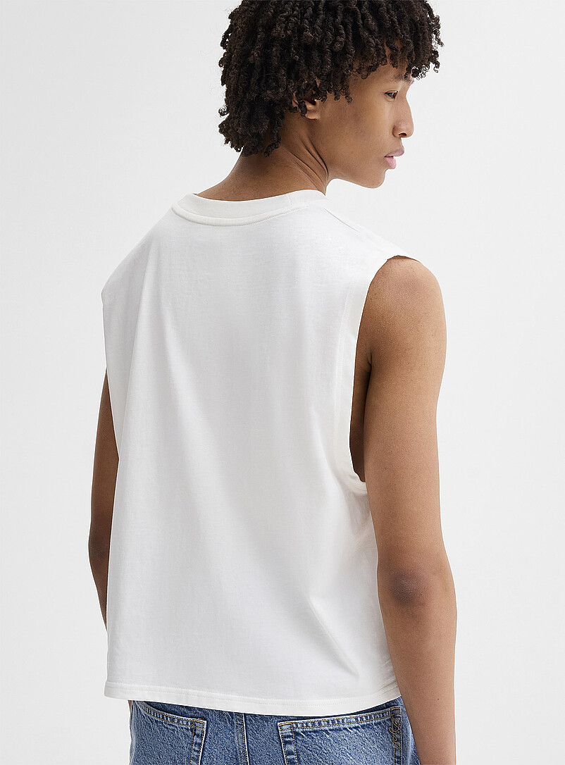 Djab: La camisole unie &eacute;court&eacute;e DJAB 101 <b>Coupe ample</b> Noir pour homme