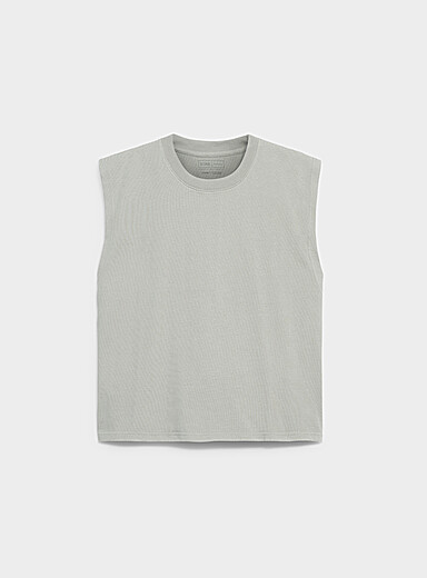 Solid cropped tank DJAB 101 <b>Loose fit</b>