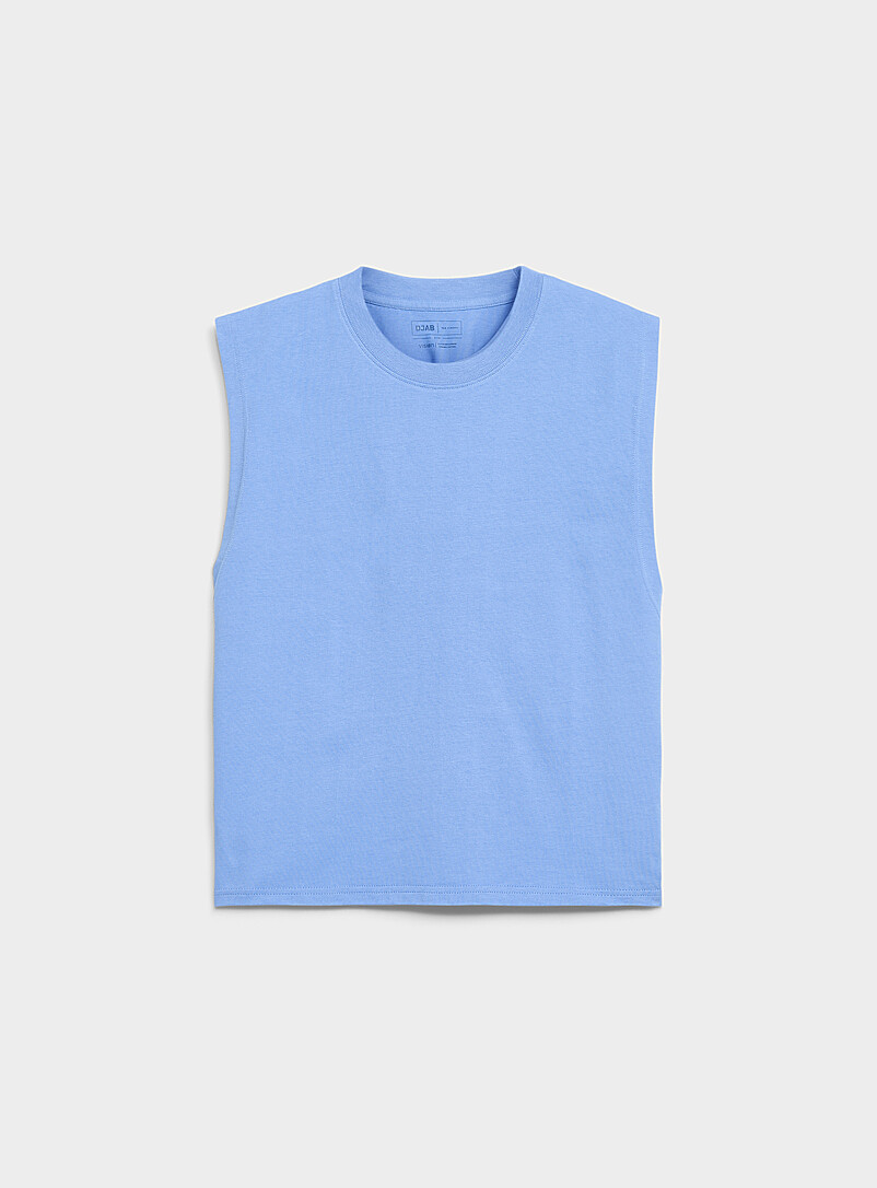 Djab: La camisole unie &eacute;court&eacute;e DJAB 101 <b>Coupe ample</b> Noir pour homme