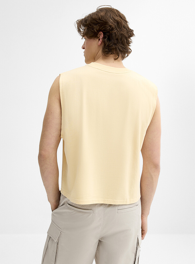 Djab: La camisole &eacute;court&eacute;e imprim&eacute; graphique Ange pour homme