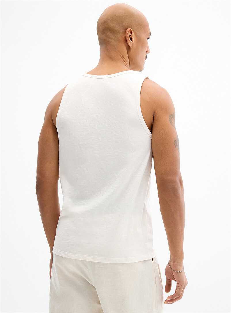 Le 31 Off White Vacation pocket tank <b>Standard fit</b> for men