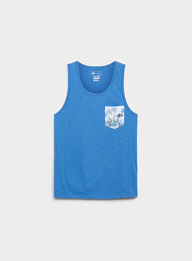 Le 31 Blue Vacation pocket tank <b>Standard fit</b> for men