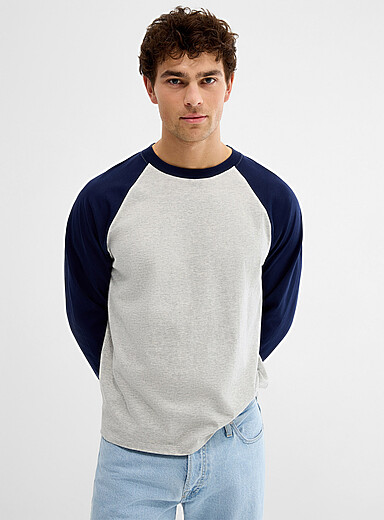 Le t-shirt raglan bicolore <b>Coupe confort</b>