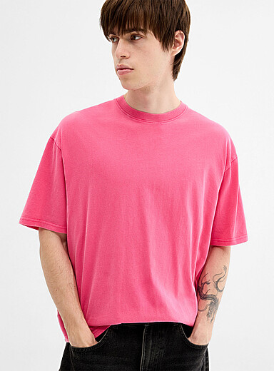 Peachskin washed crew-neck T-shirt DJAB 101 <b>Oversized fit</b>