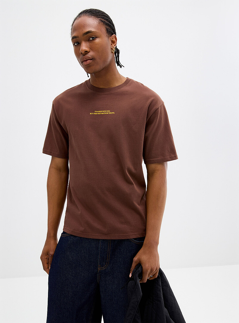 Citation print T-shirt Oversized fit | Djab | Shop Men's Printed