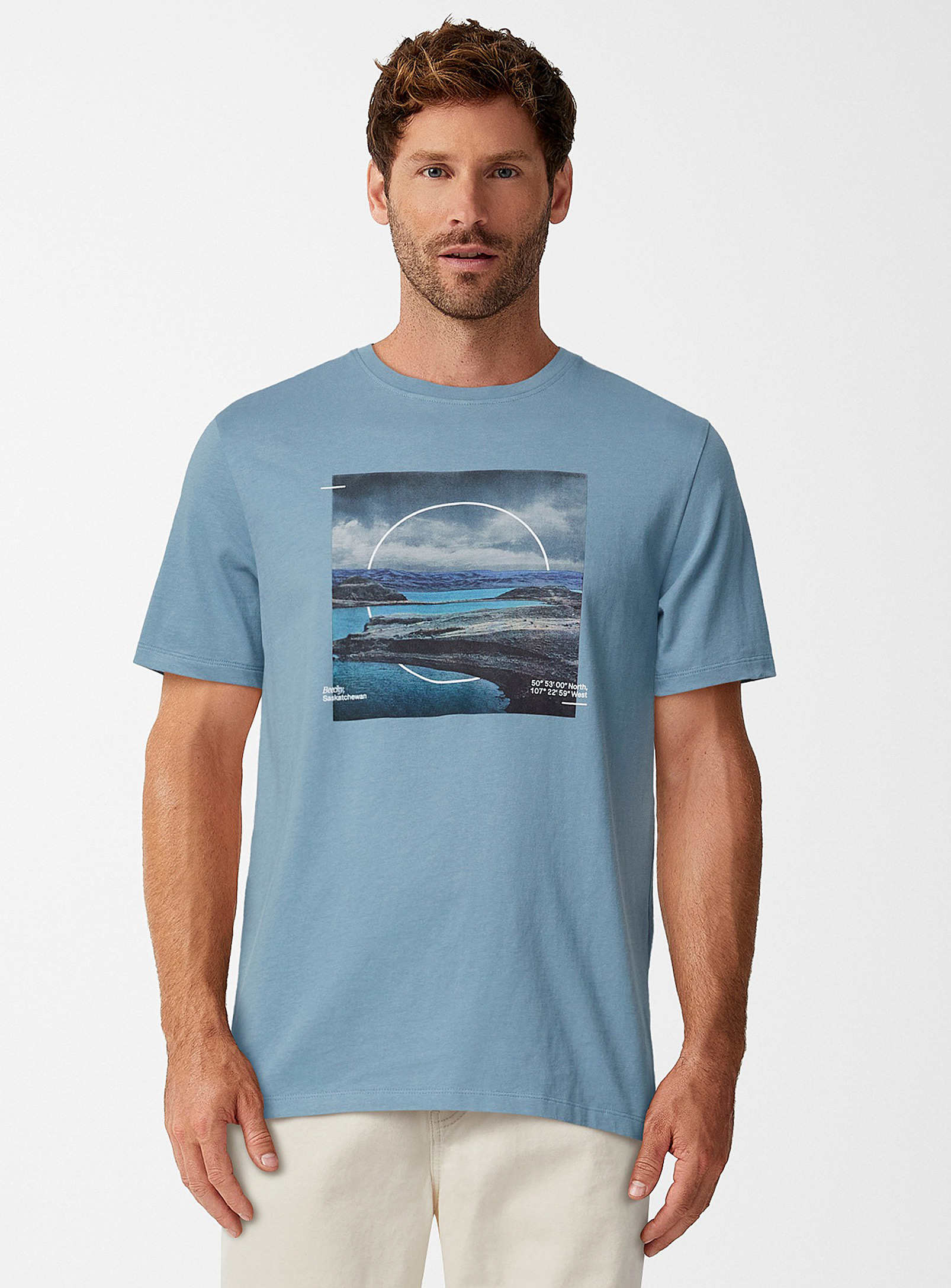 Le 31 Canadian Parks T-shirt In Baby Blue