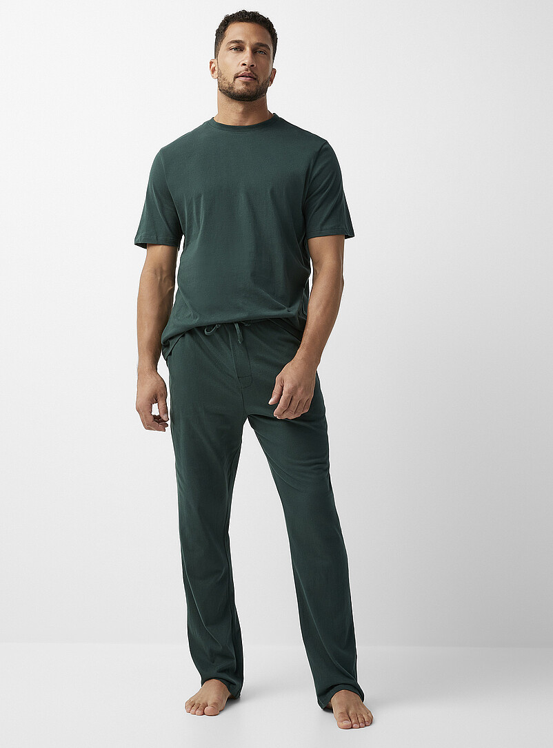 Solid Brushed Finish Pyjama Pant