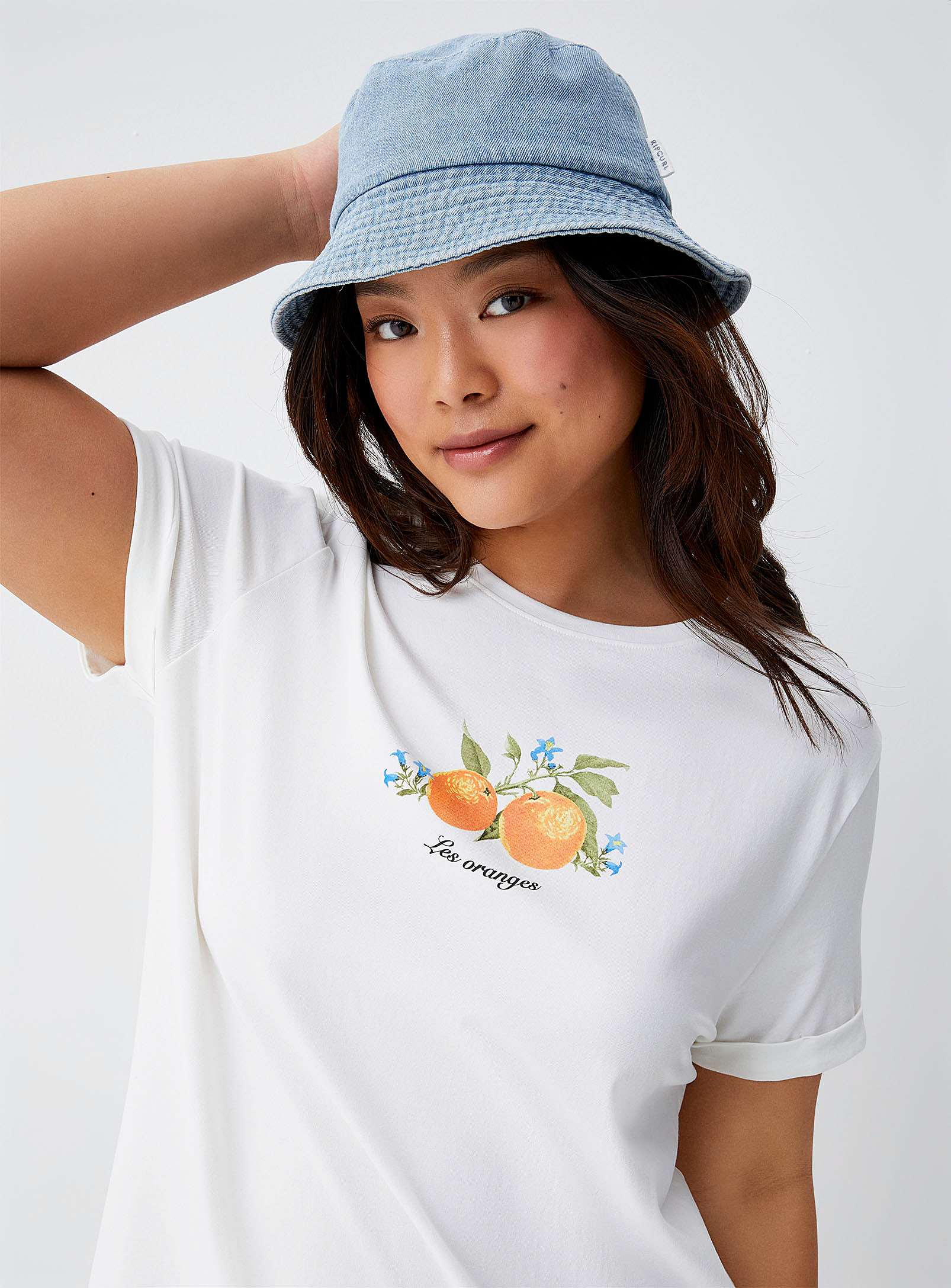 Twik Organic Cotton T-shirt Dress In Patterned White