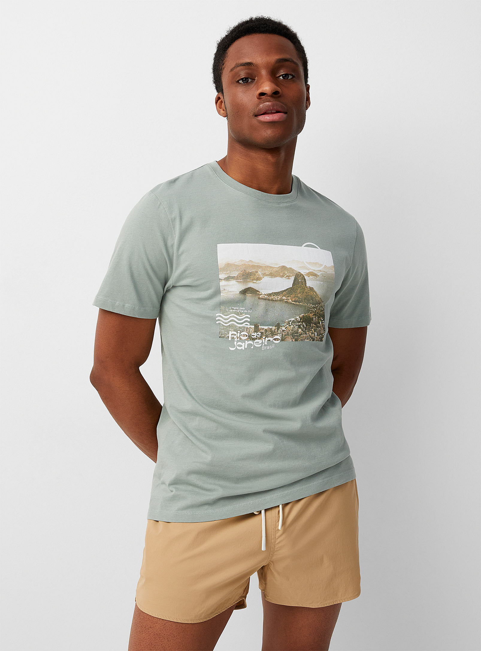 Le 31 Great Destinations T-shirt In Mossy Green
