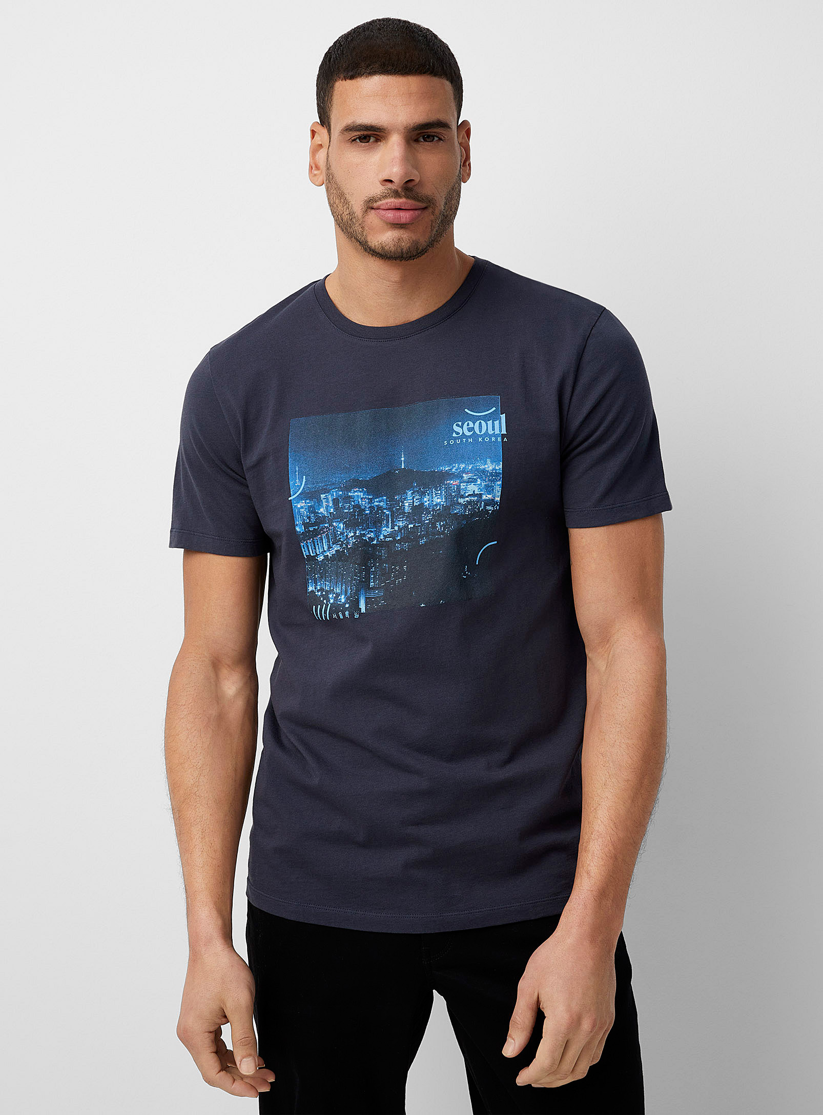 Le 31 Great Destinations T-shirt In Marine Blue