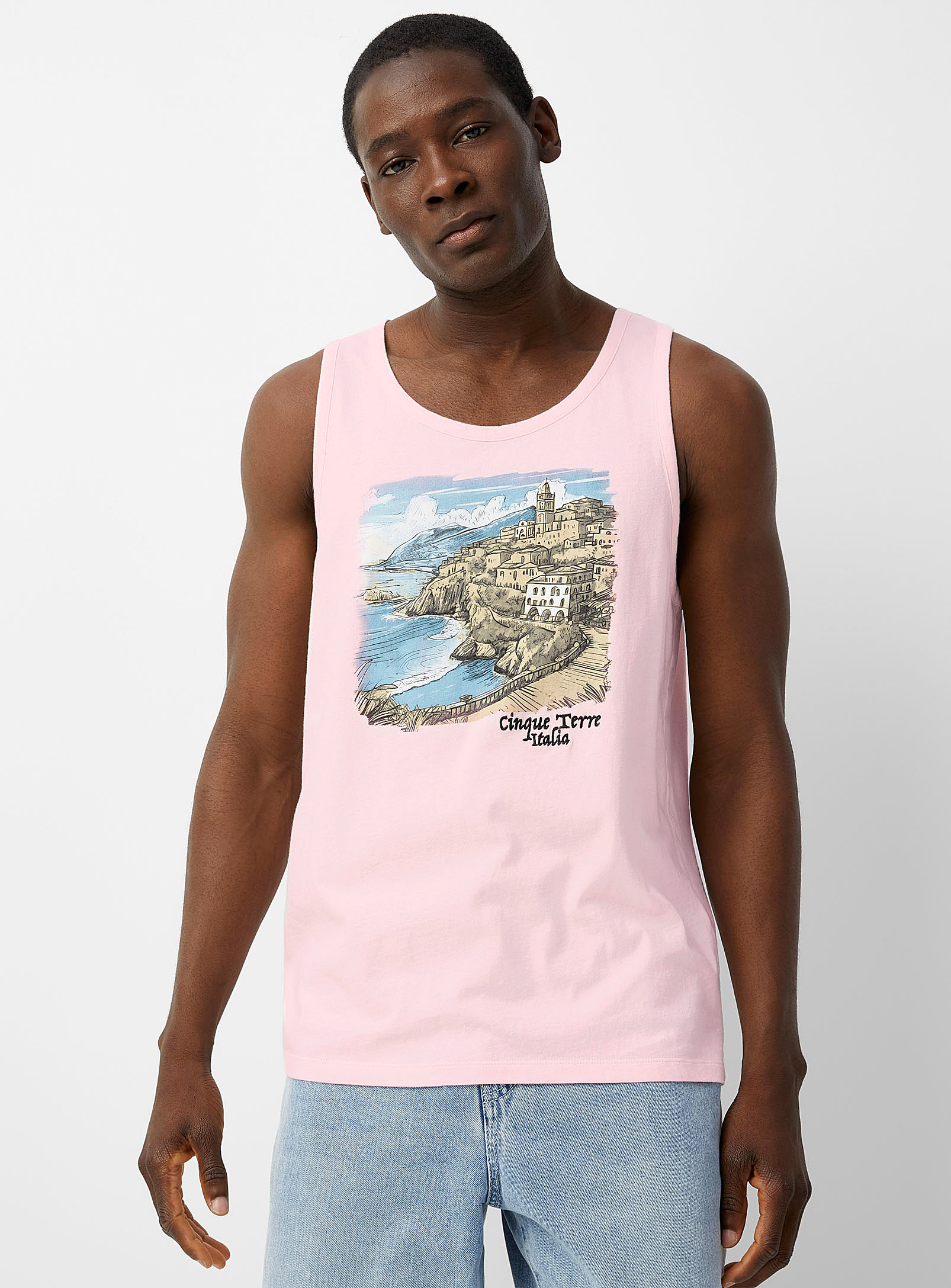 Le 31 Summer Destinations Tank Standard Fit In Pink