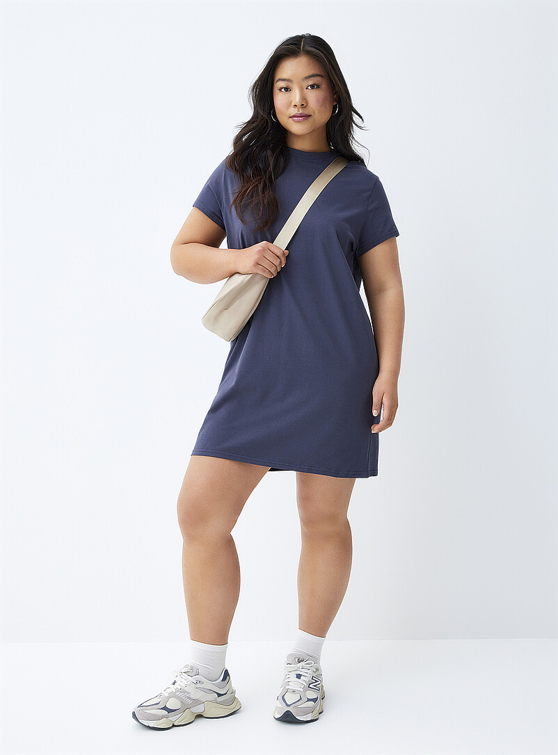 Organic cotton T-shirt dress product image (primary)